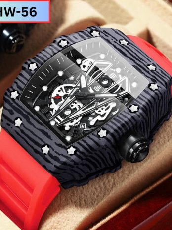 High Quality Rectangle Shape Waterproof Sports Watch