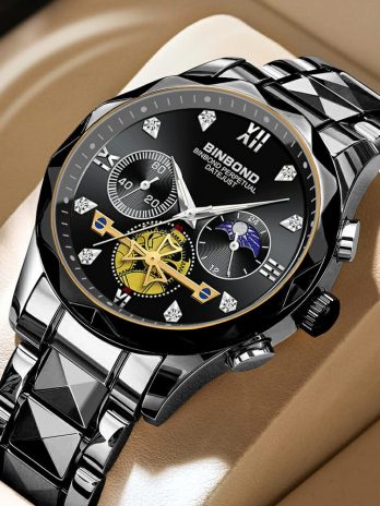 BINBOND Waterproof Chronograph Top Quality Wrist Watch