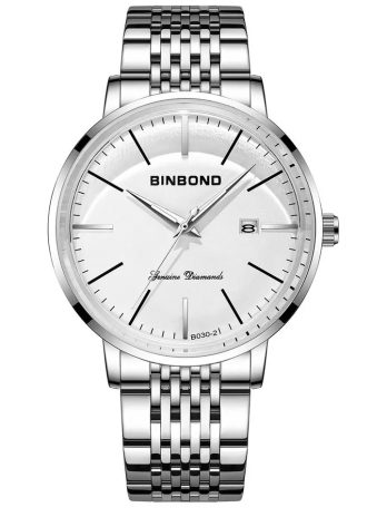 BINBOND High Quality Quartz Wristwatches (Silver-Silver)