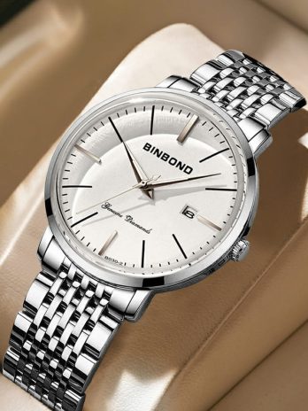 BINBOND High Quality Quartz Wristwatches (Silver-Silver)