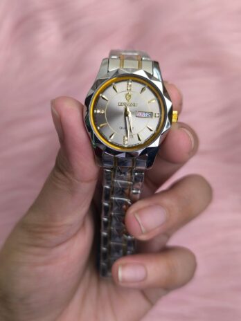 BINBOND Silver-Gold High Quality Stainless Steel Watch