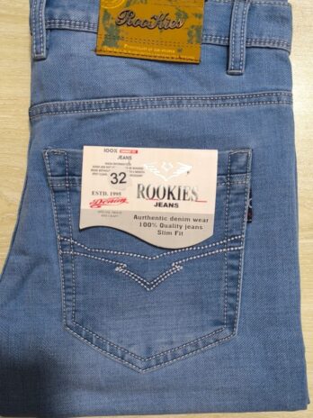 ROOKIES Sky Blue Colour Denim For Men