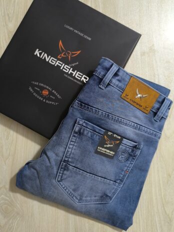 Original KINGFISHER Oxford Blue Color Denim For Men