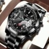FNGEEN Full-Black Color Authentic Waterproof Wrist Watch For Men