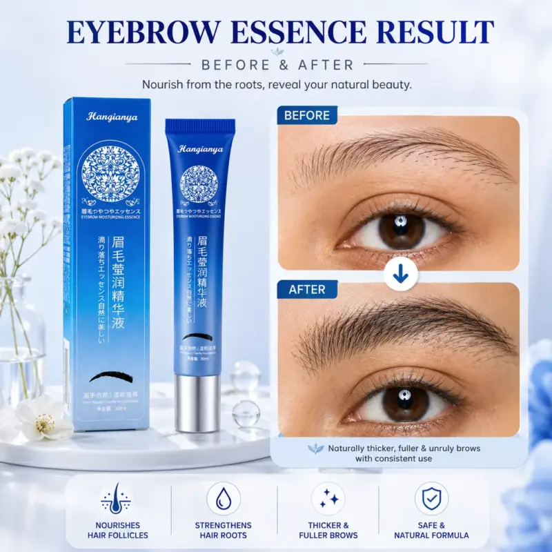 🌿 Organic Lash & Brow Growth Activator — Get Naturally Thick & Bold Brows!