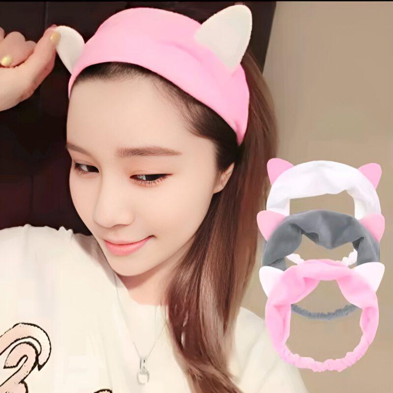 🐱✨ Elastic Cat Ears Headband for Women ✨🐱