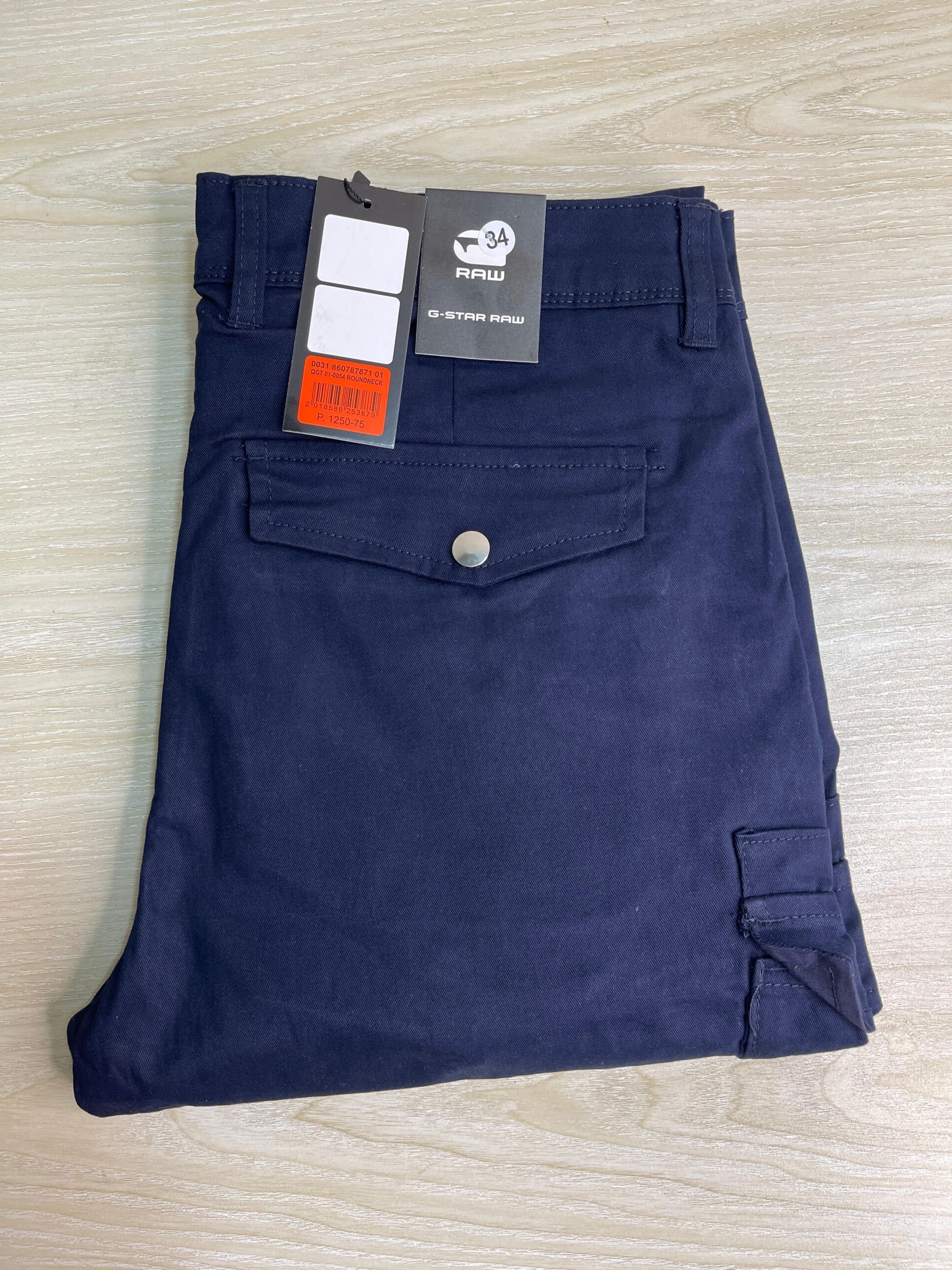 Trendy 6 Pocket Cargo Pants Blue