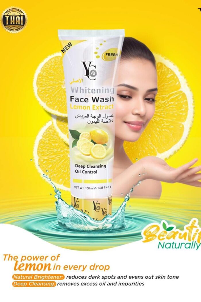 🌼 YC Whitening Face Wash – Lemon Extract - Image 3