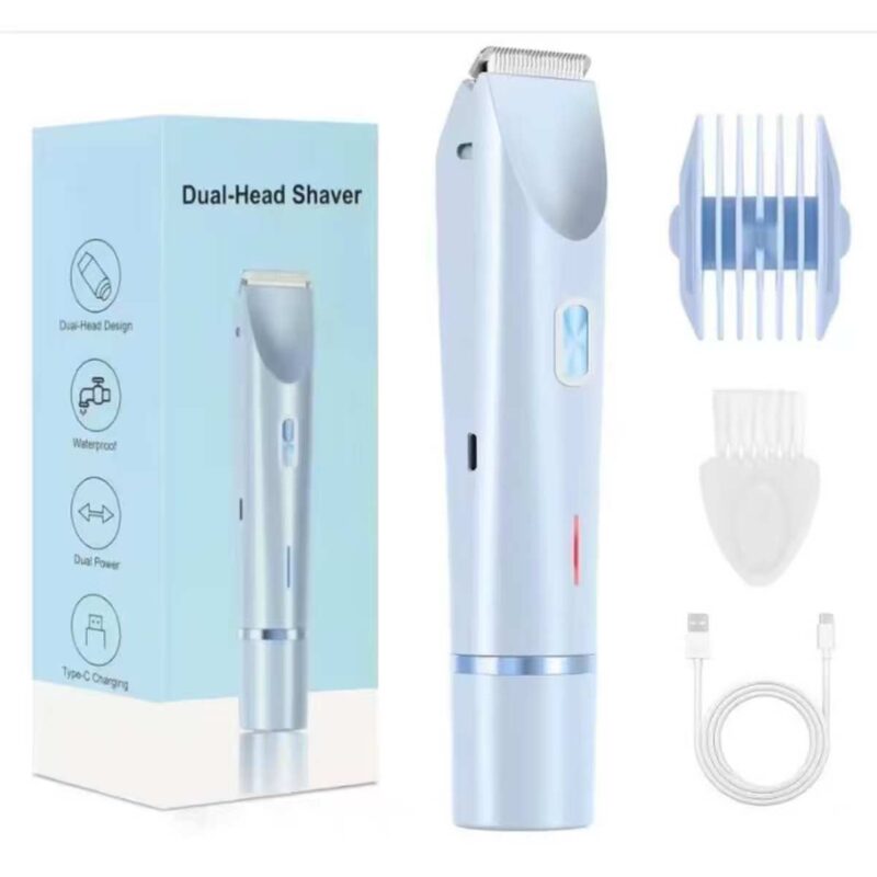 Dual Head Trimmer – Smart Grooming, Double Efficiency!(Blue Edition)