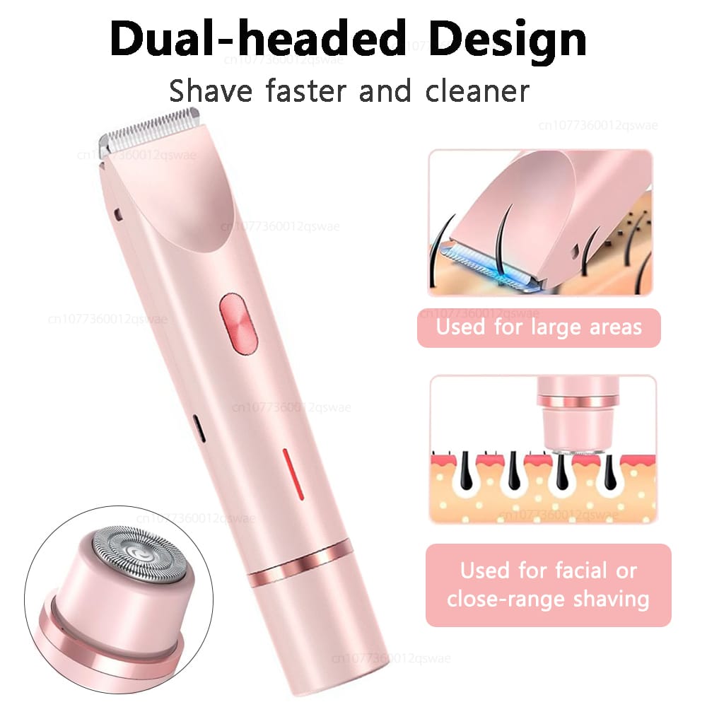 Dual Head Trimmer – Smart Grooming, Double Efficiency! (Pink Edition) - Image 4